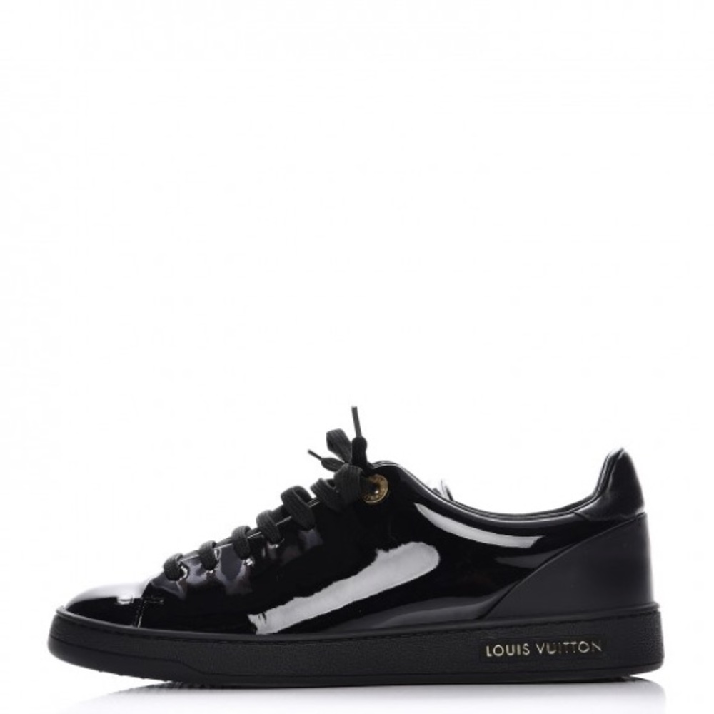 LOUIS VUITTON Patent Calfskin Frontrow Sneakers - Picture 4 of 8